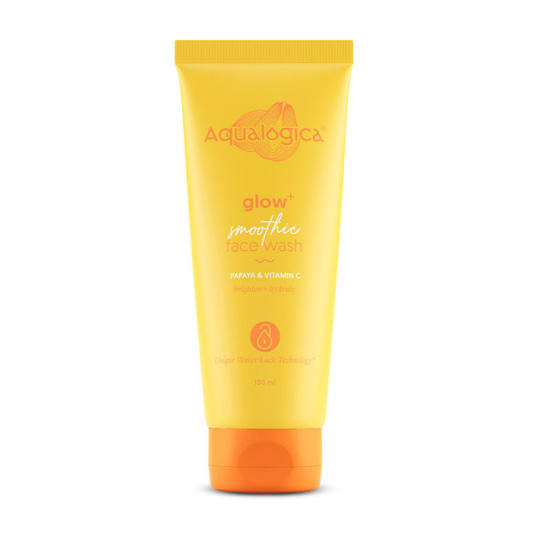 AQUALOGICA GLOW+SMOOTHIE FACE WASH 100ML