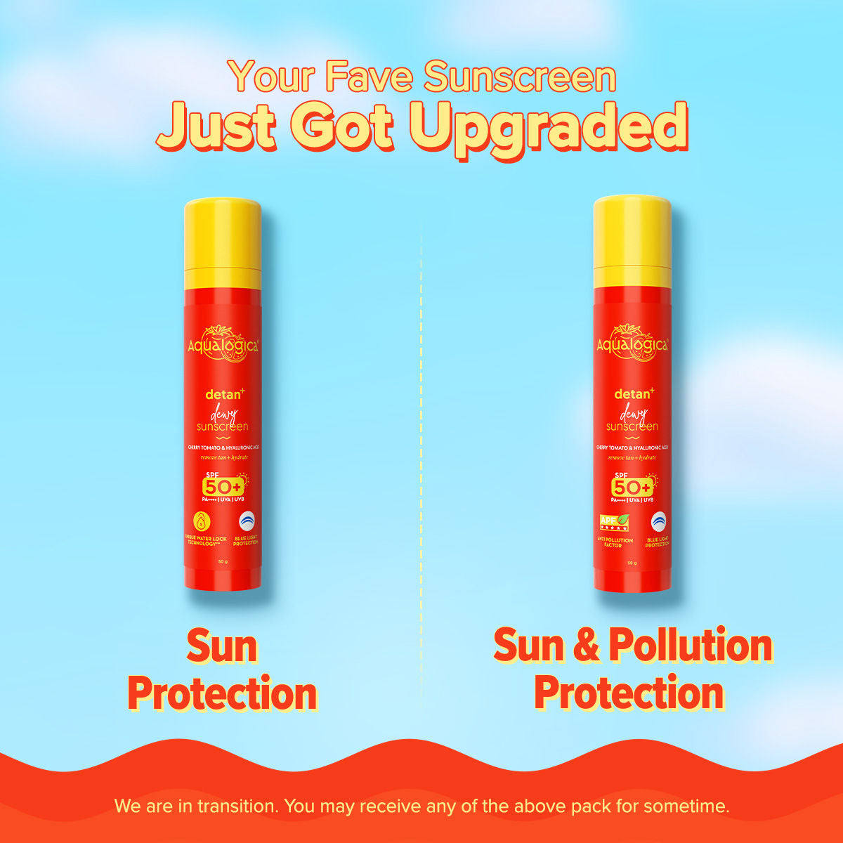 AQUALOGICA DETAN+DEWY SUNSCREEN SPF 50+ 50G