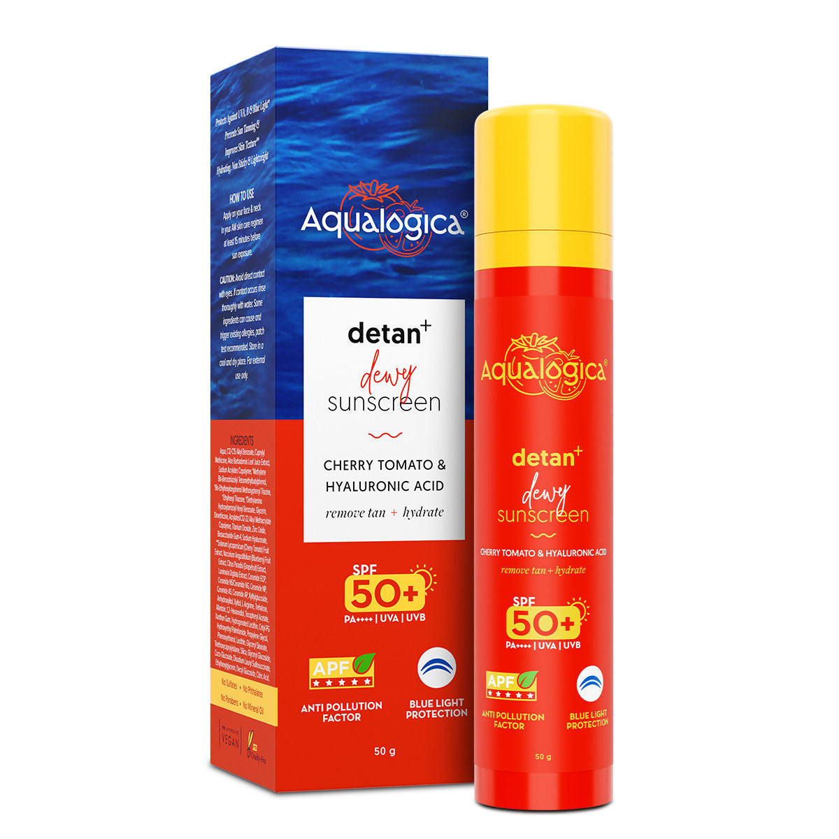 AQUALOGICA DETAN+DEWY SUNSCREEN SPF 50+ 50G