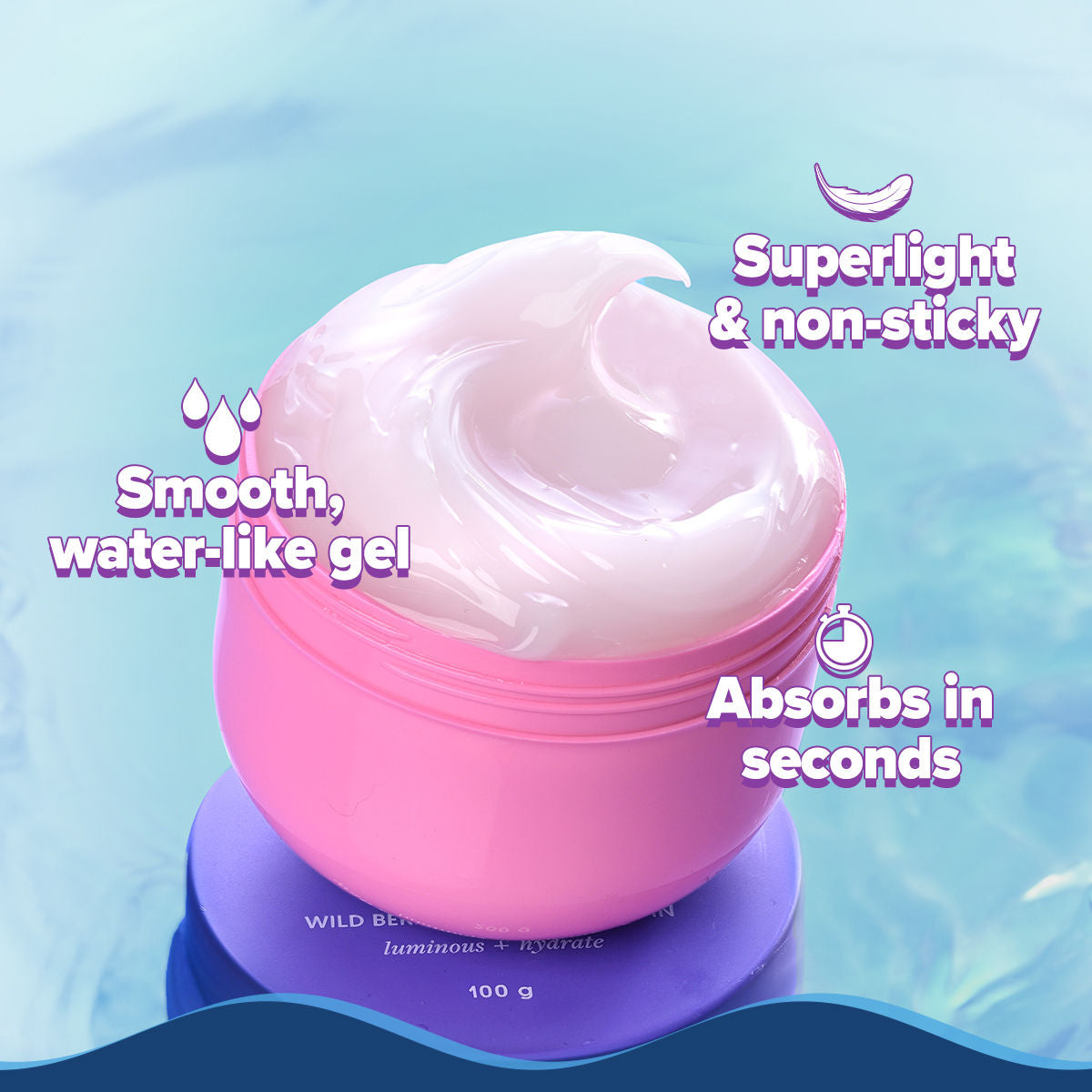 AQUALOGICA ILLUMINATE HYDRA GEL MOISTURIZER 100G