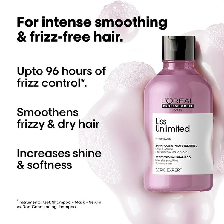 LOREAL PROFESSIONAL LISS UNLIMITED SHAMPOO 300 ML (R)