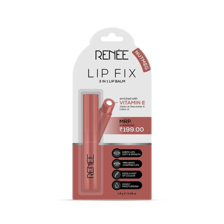 RENEE LIP FIX 3 IN 1 LIP BLAM NUTMEG 1.6G