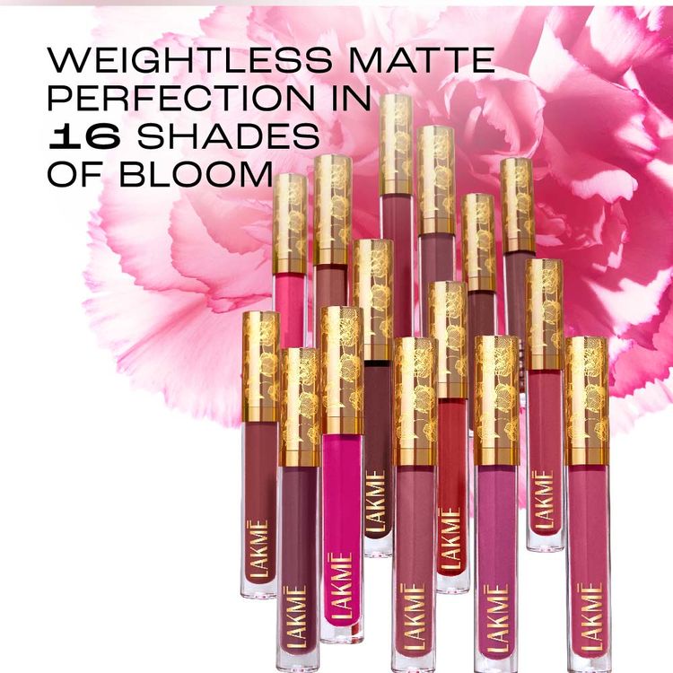 LAKME ROUGE BLOOM MATTE LIP LIQUID 301 MOCHA MAIDEN 3.5ML