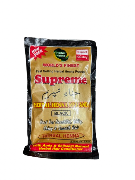 SUPREME HERBAL HENNA MEHANDI NATURAL BLACK