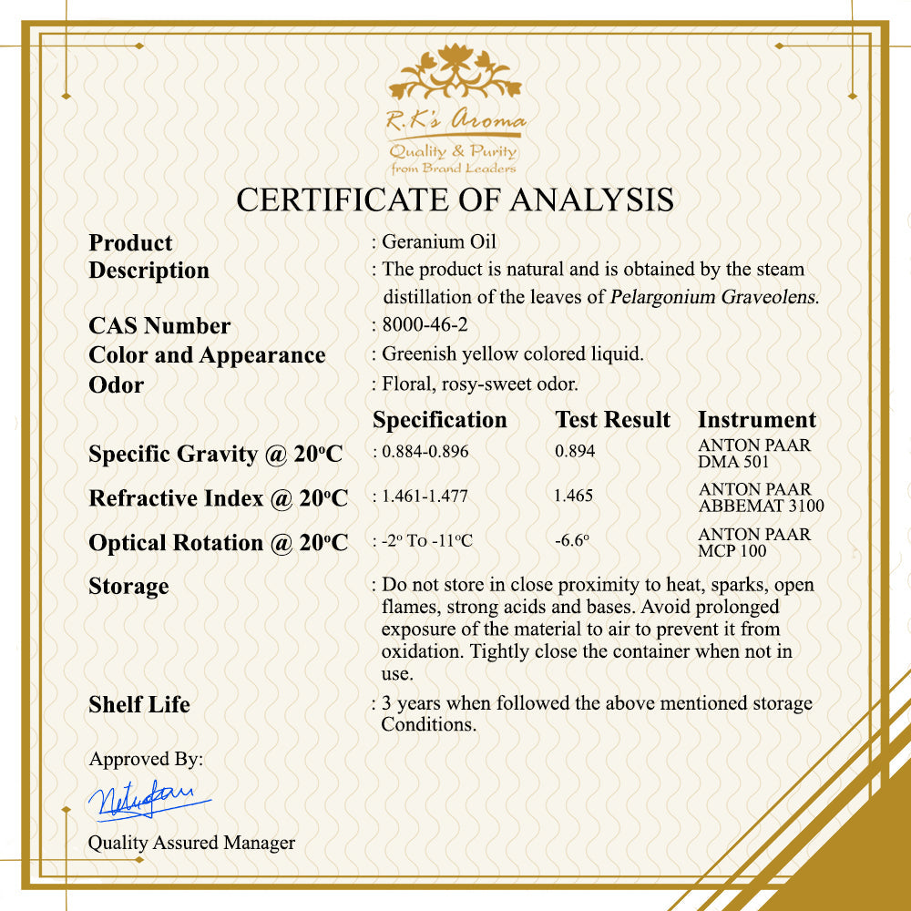 आरकारोमा ऑयल गेरेनियम 10 एमएल