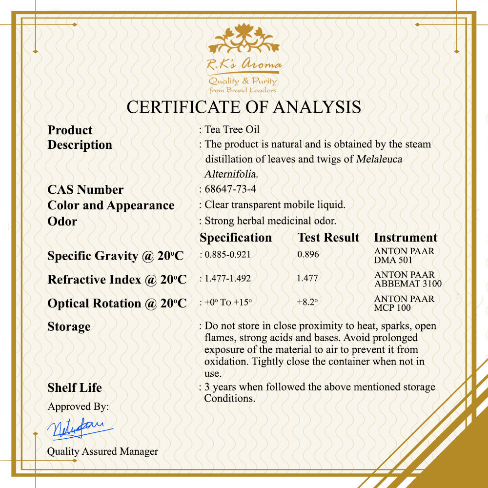 आरकारोमा तेल चाय पेड़ 10 एमएल