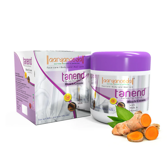 ARYANVEDA TANEND DE TAN BLEACH CREAM WITH MILK & HONEY 450GM