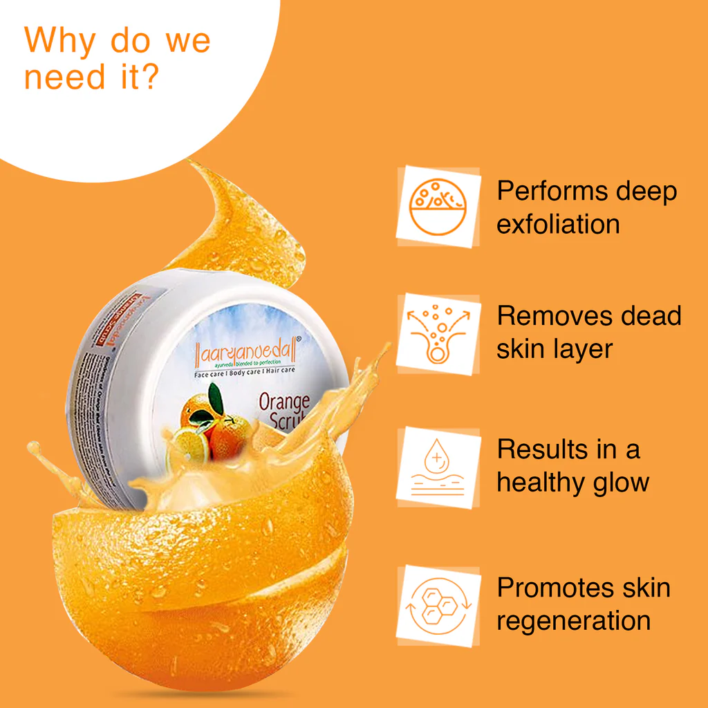 ARYANVEDA ORANGE BODY SCRUB 200G