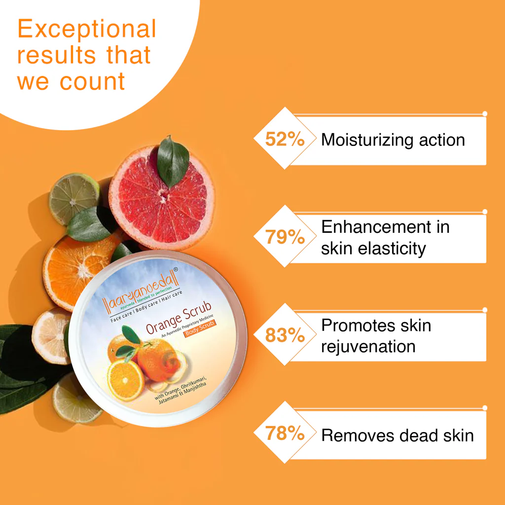 ARYANVEDA ORANGE BODY SCRUB 200G