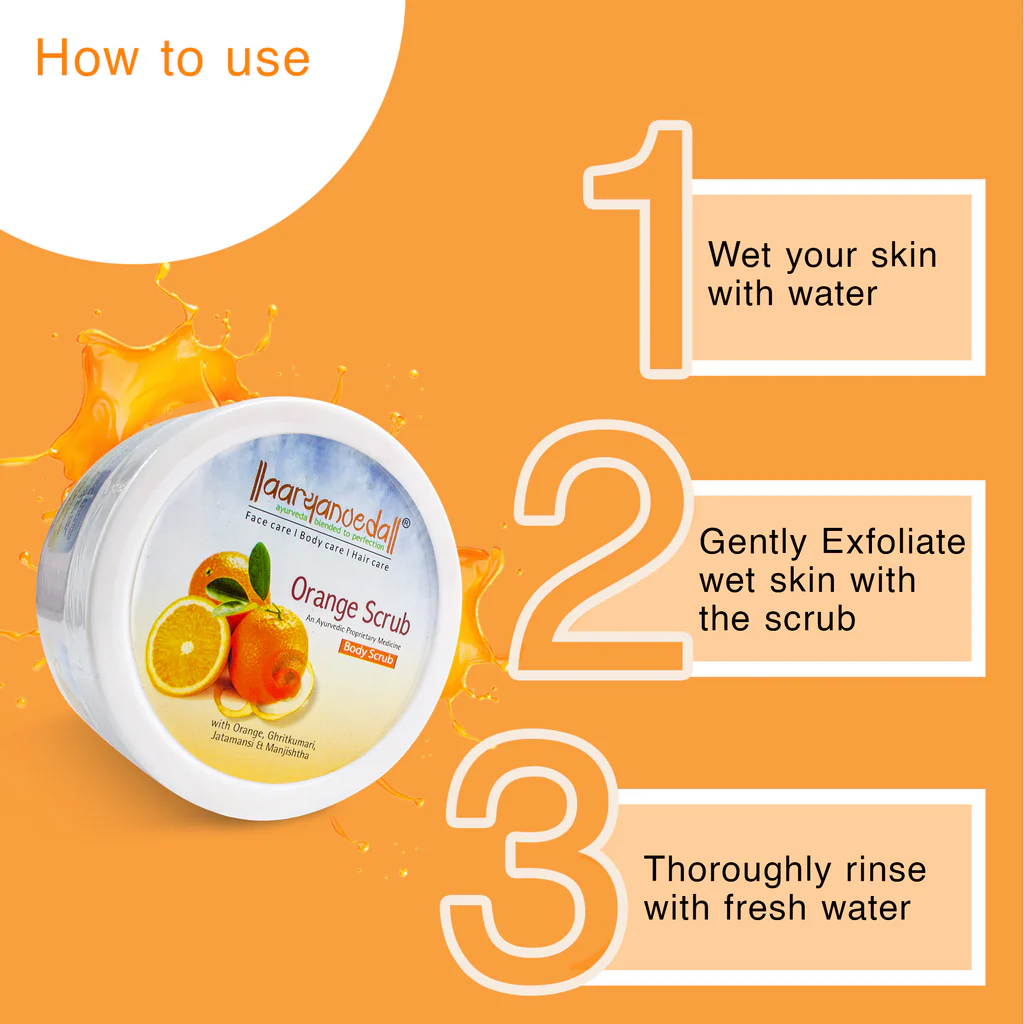 ARYANVEDA ORANGE BODY SCRUB 200G