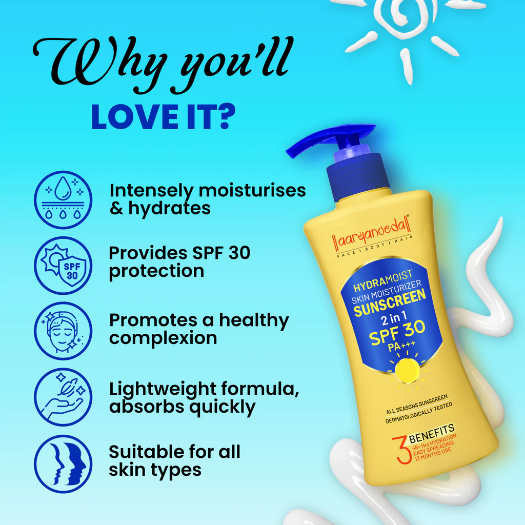ARYANVEDA HYDRAMOIST SKIN MOISTURIZER 2 IN 1 SPF 30 PA+++ 50ML