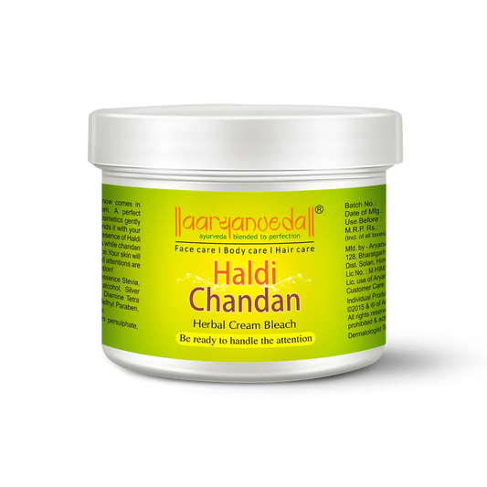 ARYANVEDA HALDI CHANDAN HERBAL CREAM BLEACH INSTANT GLOW 43G
