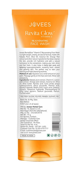 JOVEES VITAMIN C FACE WASH 75GM