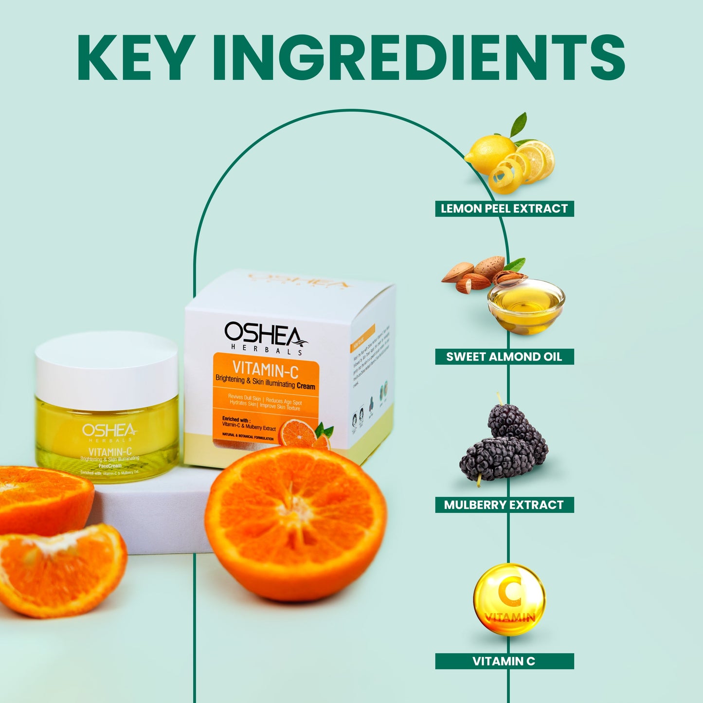 OSHEA VITAMIN C BRIGHTENING & SKIN ILLUMINATING CREAM 50G