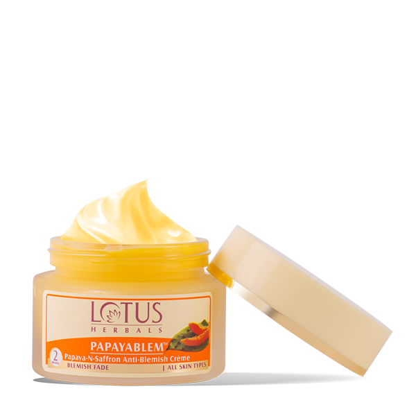 LOTUS HERBALS PAPAYABLEM PAPAYA-N-SAFRON ANTI-BLEMISH CREME 50G