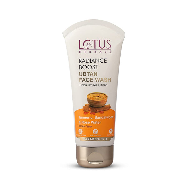 LOTUS HERBALS RADIANCE BOOST UBTAN FACE WASH 100G