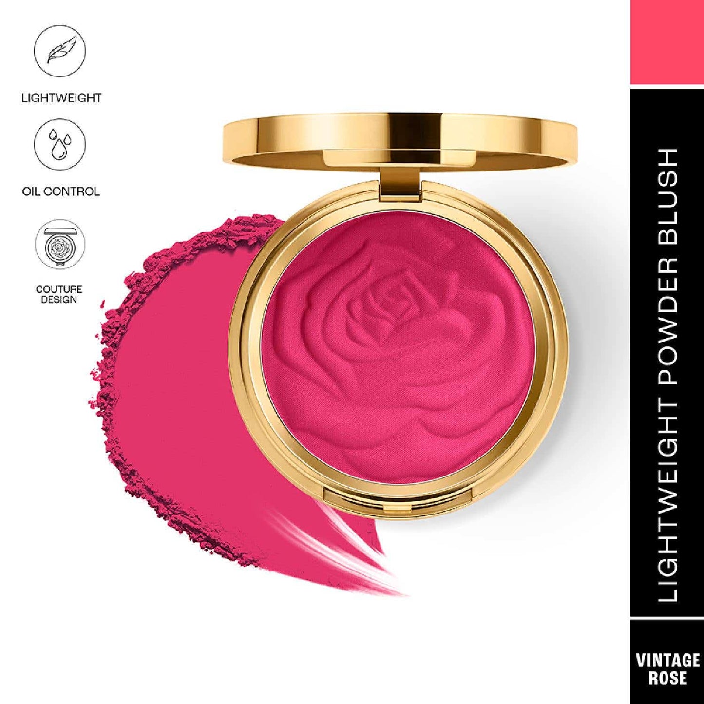 Lakme Showstopper Rouge Bloom Powder Blush Vintage Rose