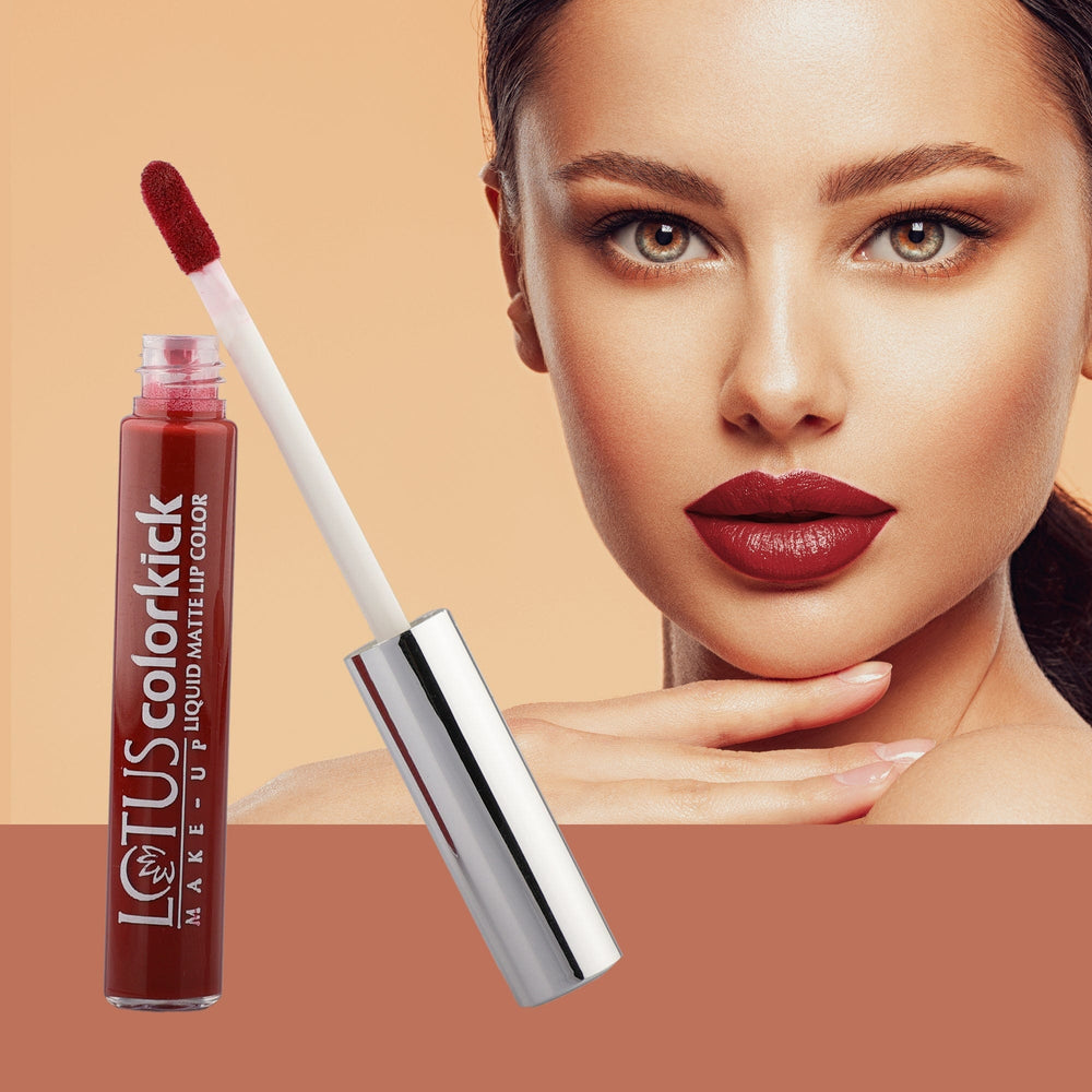 LOTUS MAKEUP COLORKICK LIQUID MATTE LIP COLOR CLM10 MAGIC MAROON