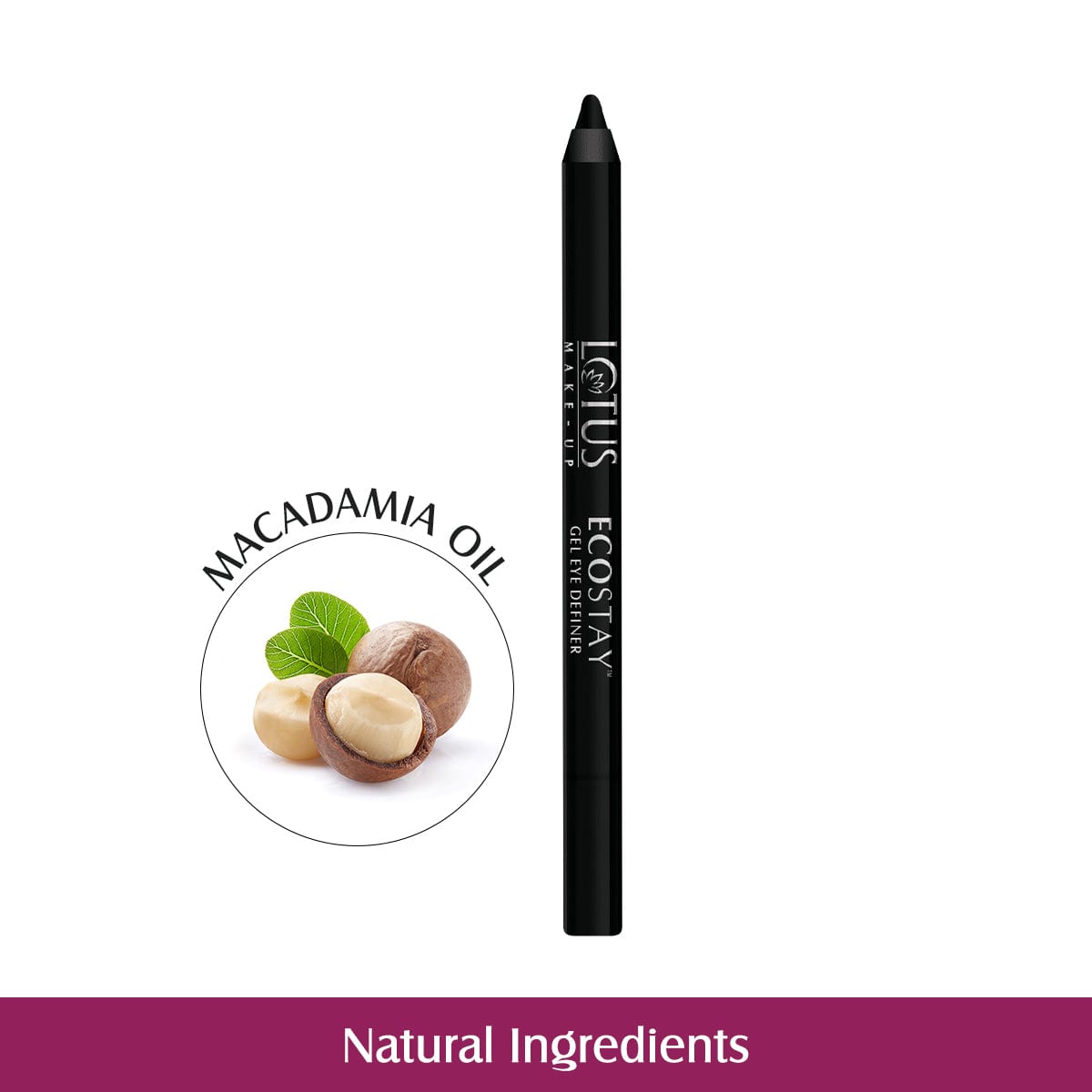 LOTUS MAKEUP ECOSTAY LONG LASTING GEL EYE DEFINER ED01 MEGA BLACK