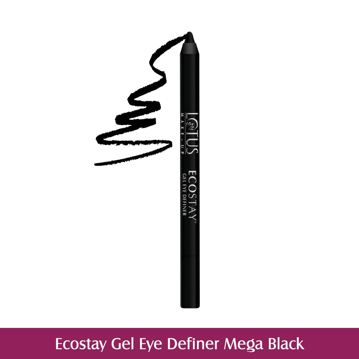 LOTUS MAKEUP ECOSTAY LONG LASTING GEL EYE DEFINER ED01 MEGA BLACK