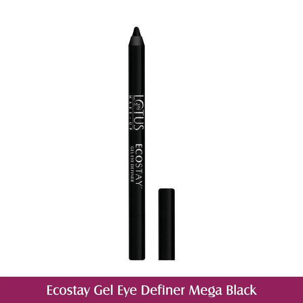 LOTUS MAKEUP ECOSTAY LONG LASTING GEL EYE DEFINER ED01 MEGA BLACK