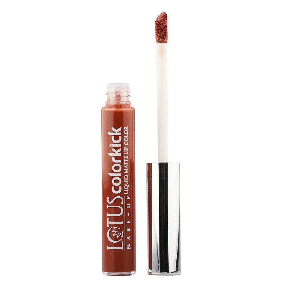 LOTUS MAKEUP COLORKICK LIQUID MATTE LIP COLOR CLM02 NEED COFFEE