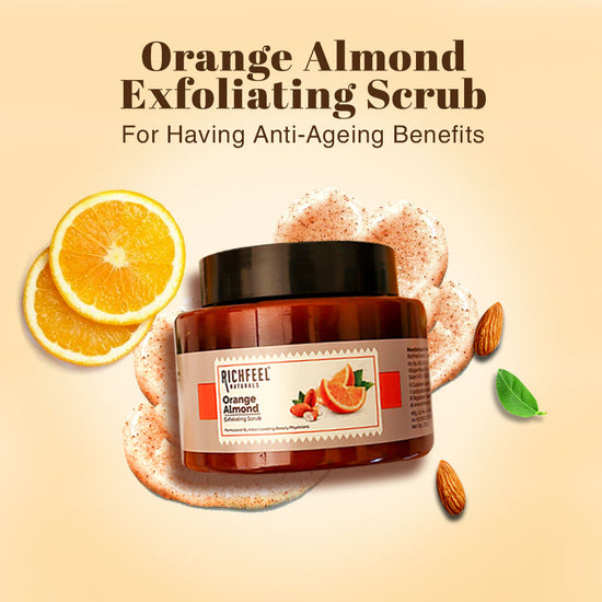 RICHFEEL ORANGE ALMOND EXFPLIATING SCRUB 100G