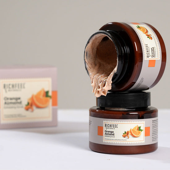 RICHFEEL ORANGE ALMOND EXFPLIATING SCRUB 100G