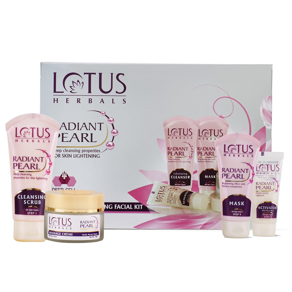 LOTUS HERBALS RADIANT PEARL FACIAL KIT 170G