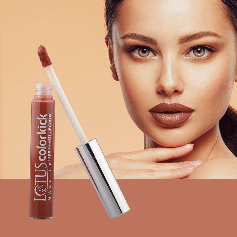 LOTUS MAKEUP COLORKICK LIQUID MATTE LIP COLOR CLM03 PRALINE