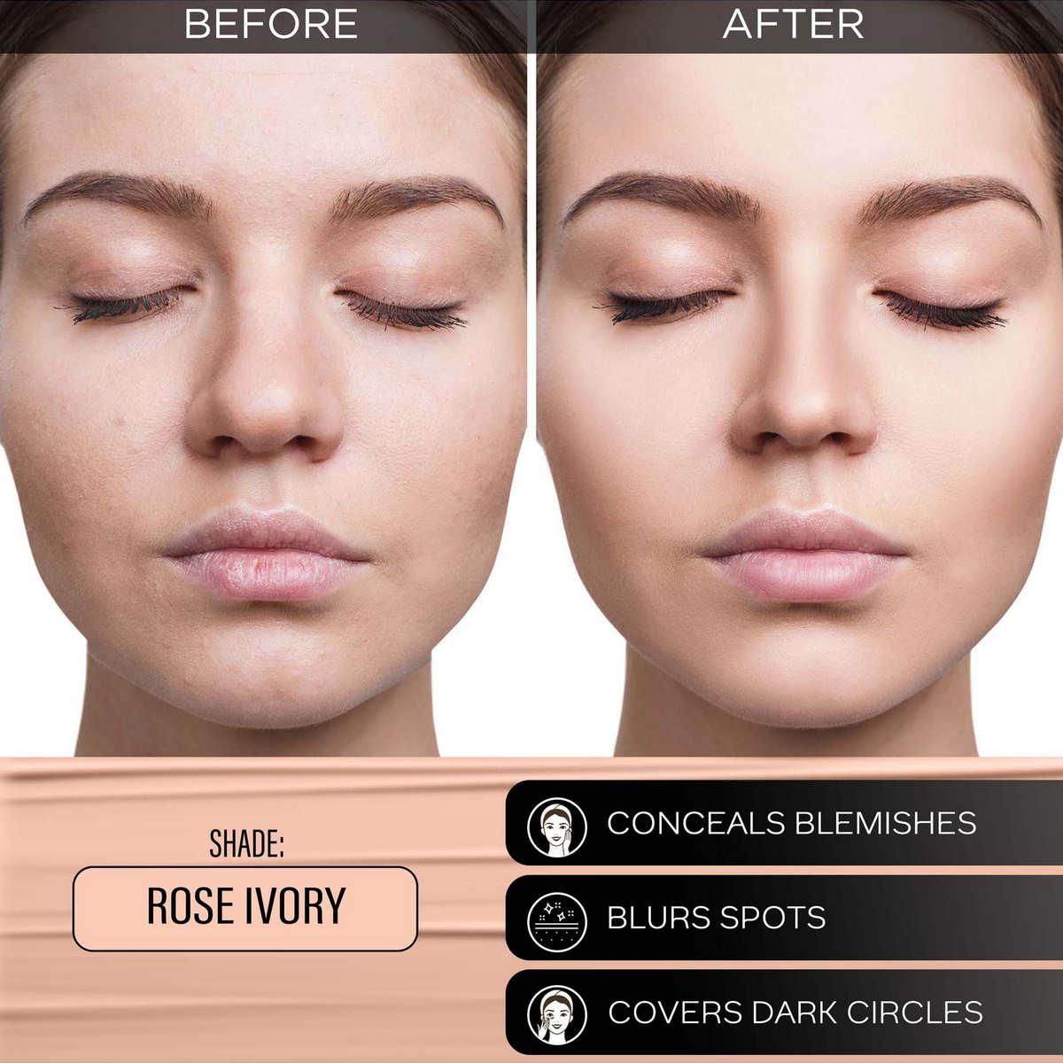 FACES ALL DAY HYDRA MATTE FOUNDATION 3 IN 1 011 ROSE IVORY 25ML