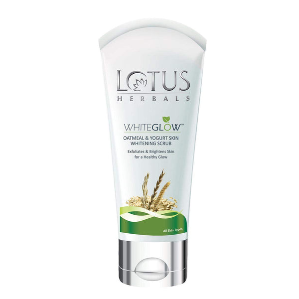 LOTUS HERBALS WHITEGLOW OATMEAL & YOGURT SKIN WHITENING SCRUB 50G