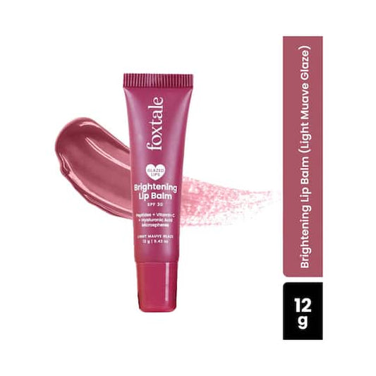 FOXTALE LIPS LIGHT MAUVE GLAZE BRIGHTENING LIP BALM SPF 30 12G