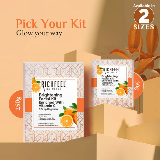 RICHFEEL BRIGHTENING FACIAL KIT ENRICHED WITH VITAMIN C 250G