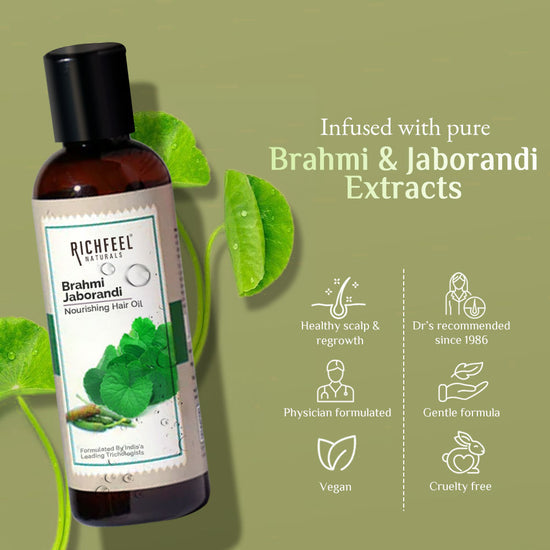 RICHFEEL BRAHMI JABORANDI NOURISHING HAIR OIL 80ML