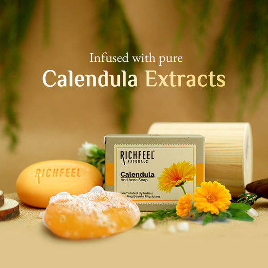 RICHFEEL CALENDULA ACNE SOAP 75G