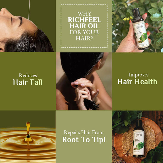 RICHFEEL BRAHMI JABORANDI NOURISHING HAIR OIL 80ML
