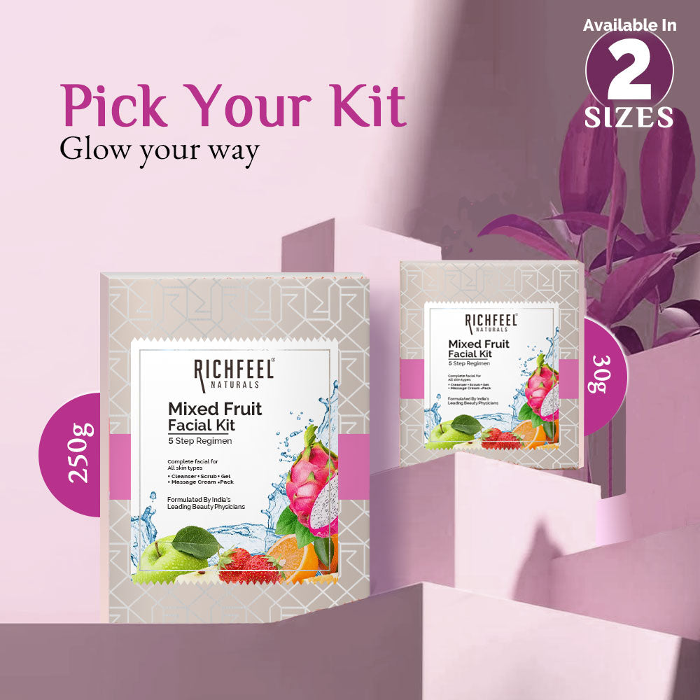 RICHFEEL MIXED FRUIT FACIAL KIT 250G