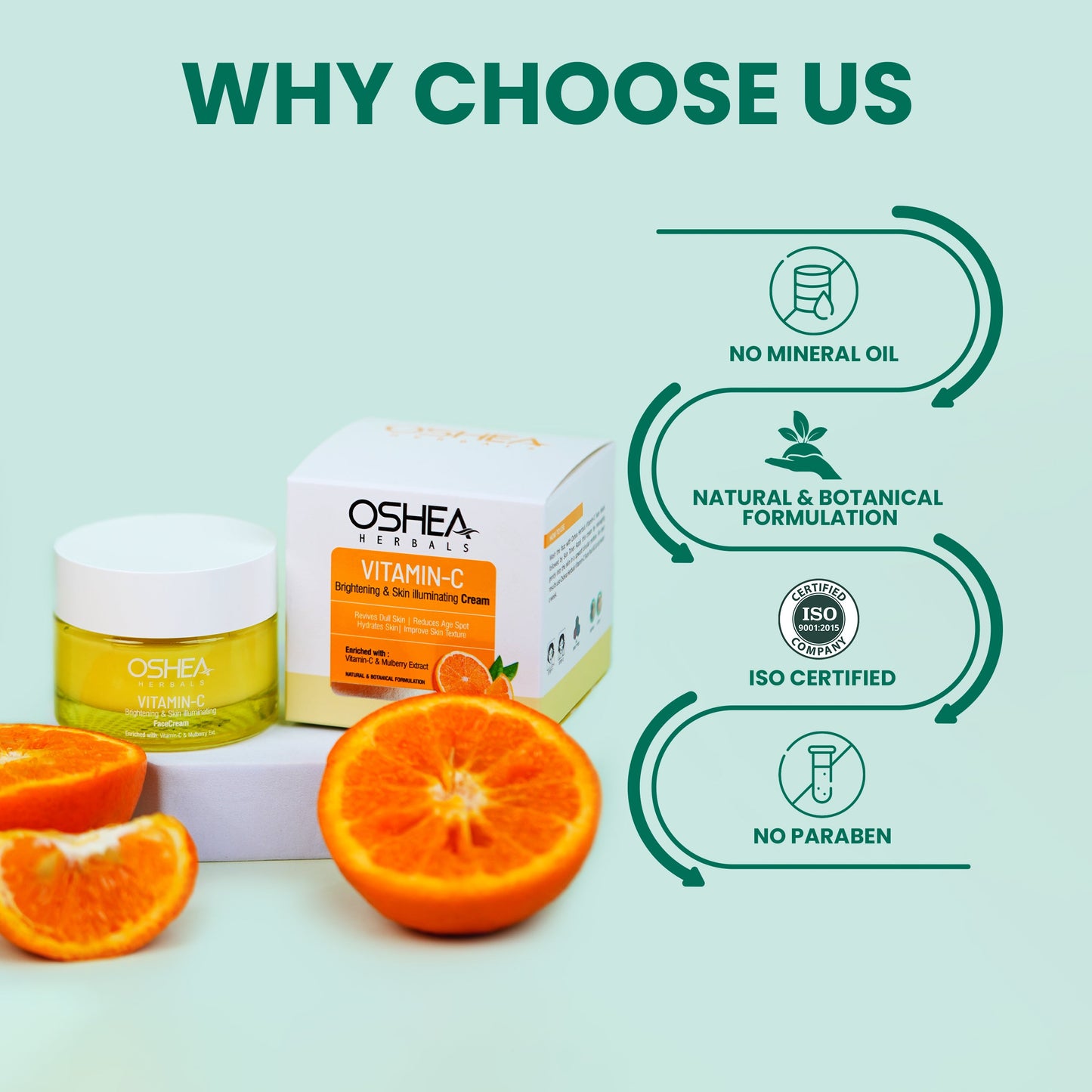 OSHEA VITAMIN C BRIGHTENING & SKIN ILLUMINATING CREAM 50G