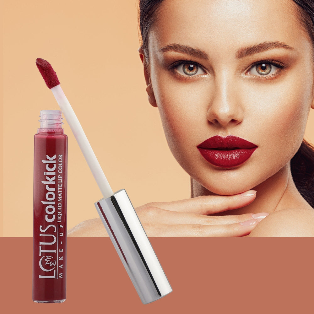 LOTUS MAKEUP COLORKICK LIQUID MATTE LIP COLOR CLM11 WINE TOUR