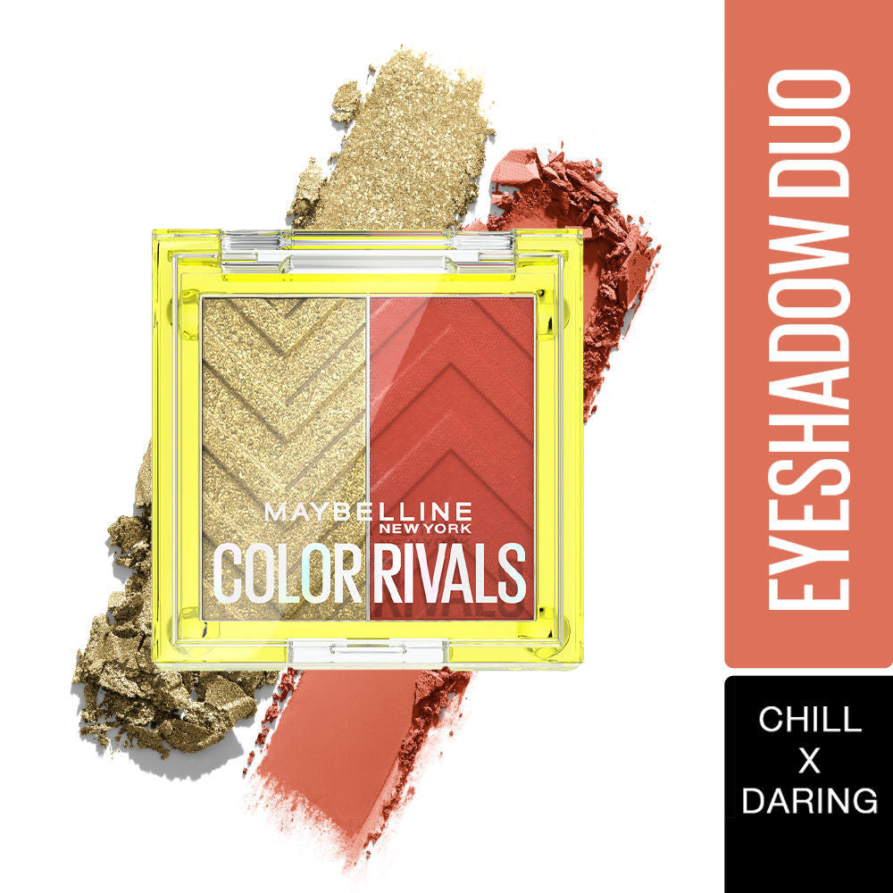 MAYBELLINE COLOR RIVALS SHADOW DUO PALETTE CHILL X DARING 3G