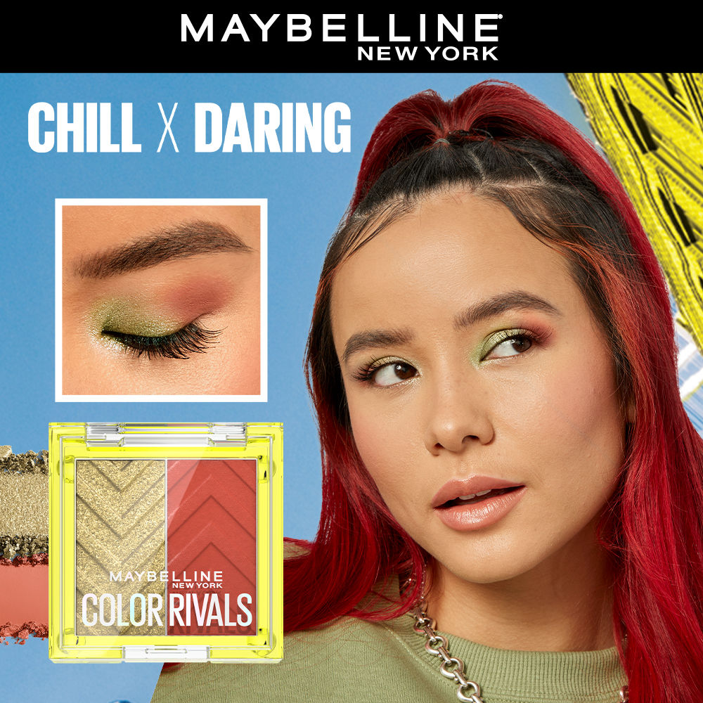 MAYBELLINE COLOR RIVALS SHADOW DUO PALETTE CHILL X DARING 3G