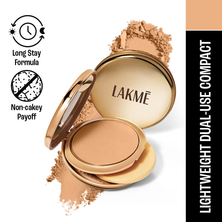 LAKME 9TO5 COMPACT DOUBLE DUTY DUAL FINISH 30 CINNAMON 9G