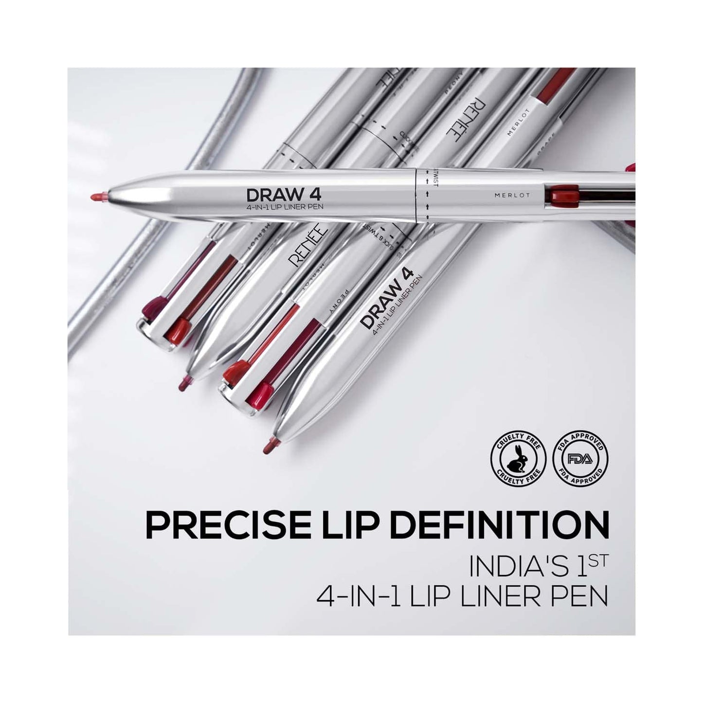 RENEE DRAW 4 IN 1 LIP LINER PEN