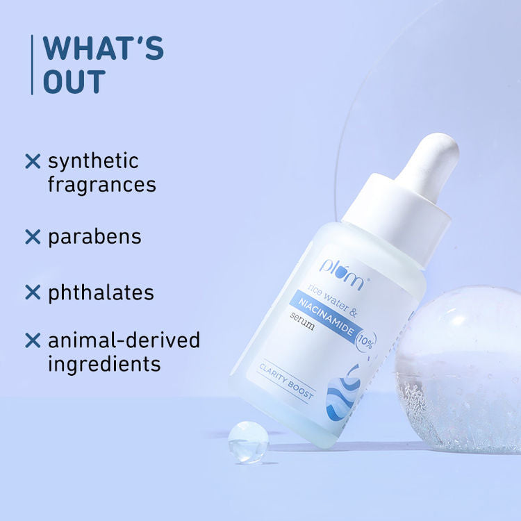 PLUM RICE WATER & NIACINAMIDE 10% SERUM CLARITY BOOST 15ML
