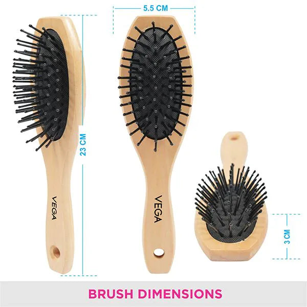 VEGA BAMBOO CUSHION HAIR BRUSH E2 BB PCS