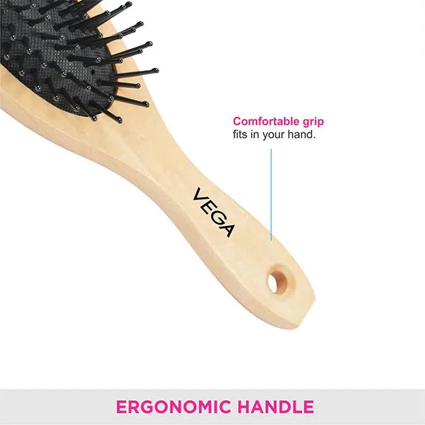 VEGA BAMBOO CUSHION HAIR BRUSH E2 BB PCS
