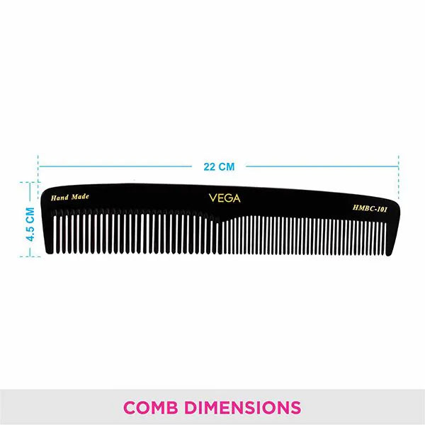 VEGA HANDMADE BLACK HAIR COMB HMBC 101