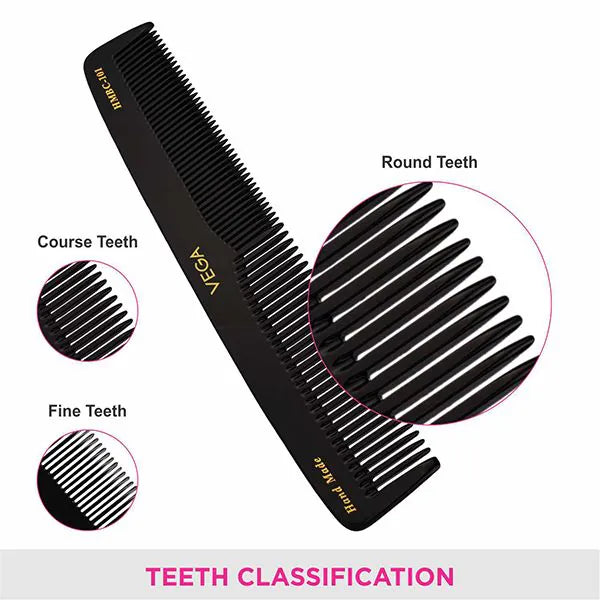 VEGA HANDMADE BLACK HAIR COMB HMBC 101