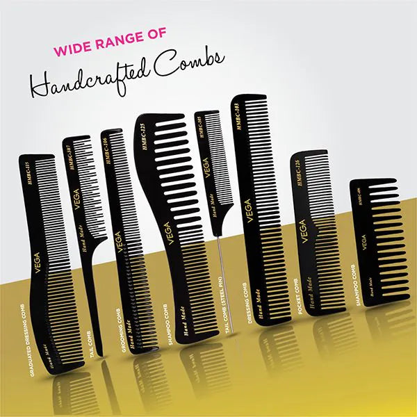 VEGA HANDMADE BLACK HAIR COMB HMBC 101
